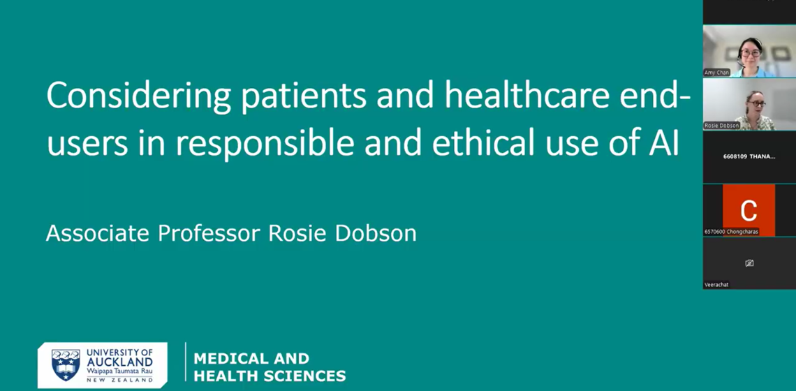 คณะ ICT ม.มหิดล (ICT Mahidol) ร่วมกับ The University of Auckland ประเทศนิวซีแลนด์ จัดโครงการสัมมนาวิชาการ หัวข้อ “Considering Patients and Healthcare End-Users in Responsible and Ethical AI in Healthcare”