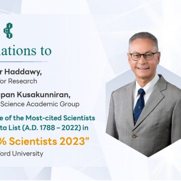 Congratulations to ICT Mahidol instructors for achieving recognition as one of the “Most-cited Scientists included in the World’s Top 2% Scientists 2023”, ranked by Stanford University