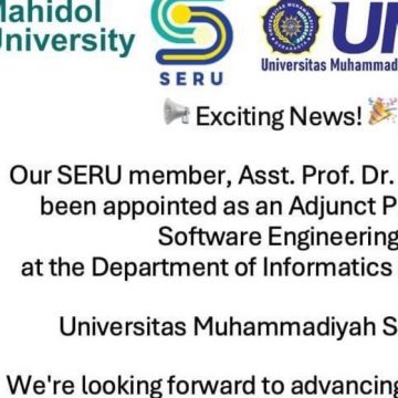 ICT Mahidol instructor has been appointed as “Adjunct Professor in Software Engineering” at Universitas Muhammadiyah Surakarta, Republic of Indonesia