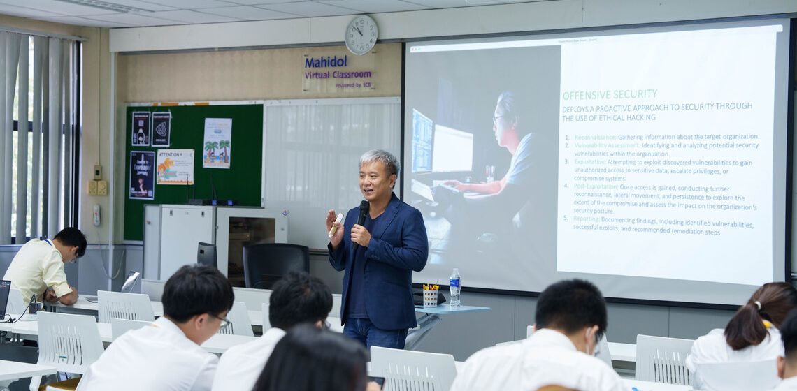 ICT Mahidol organized a special talk on “Being a Cybersecurity Expert: In-Demand Skills for the Industry”