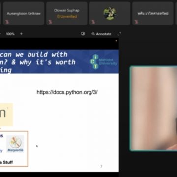 ICT Mahidol organized the workshop “Full Spectrum Data Science: From Python Basics to ChatGPT Deep Learning and Generative AI with LangChain”