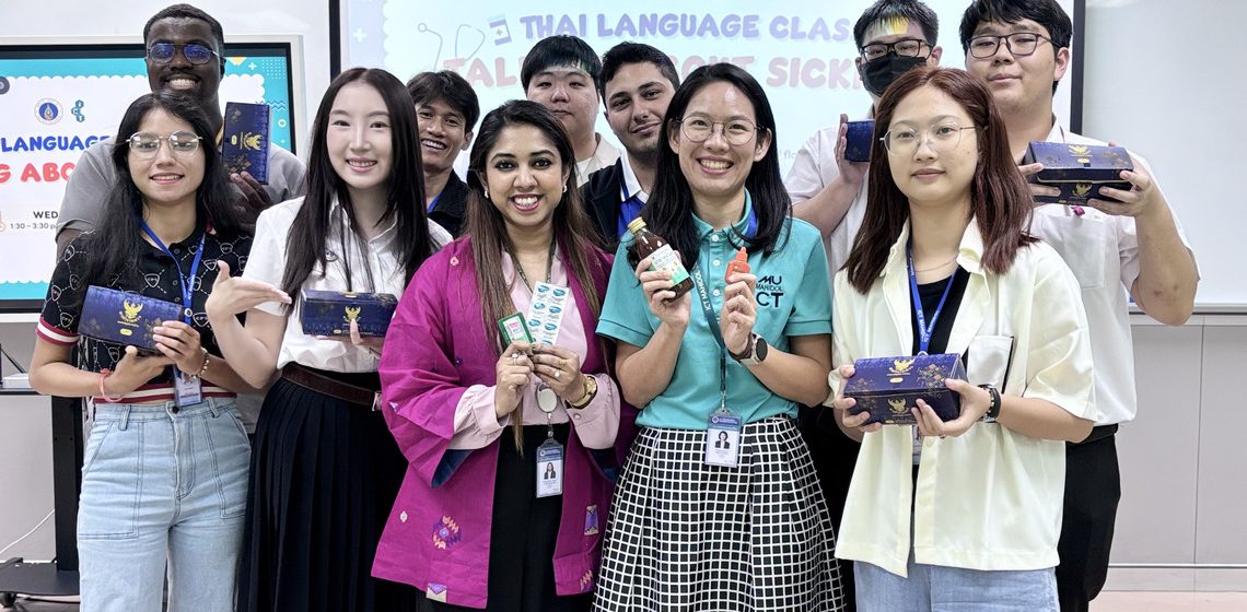 ICT Mahidol organized “Thai Class: Talking about Sickness” for international students