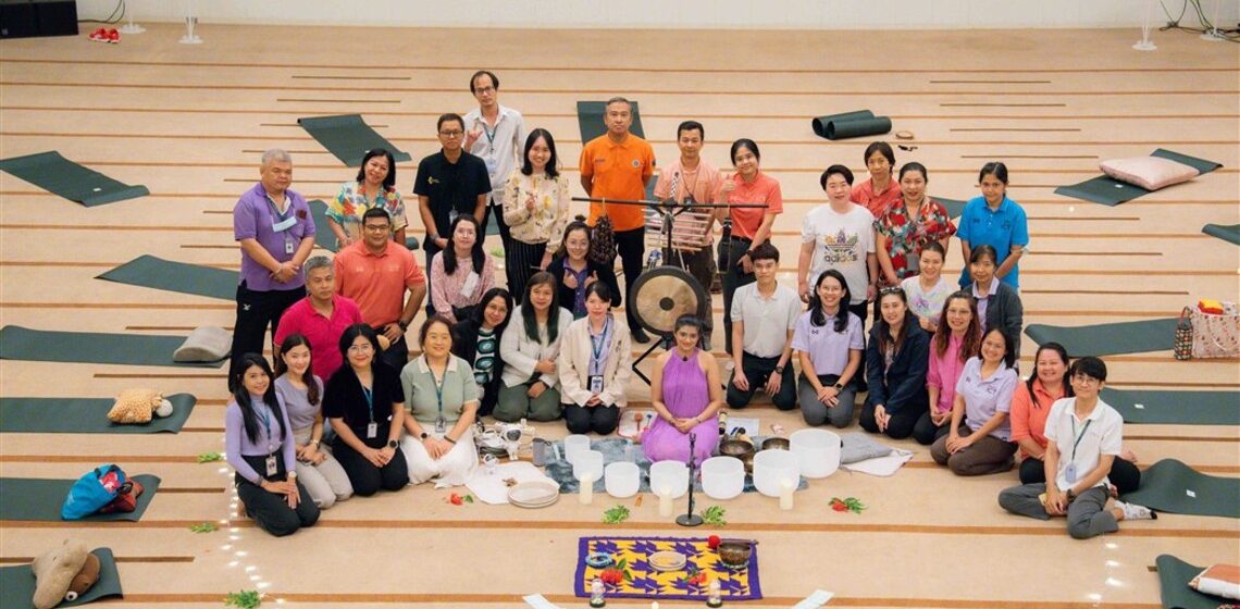 ICT Mahidol’s Happiness-Enhancing Team Organized “Take A Break to Refresh with Sound Bath”