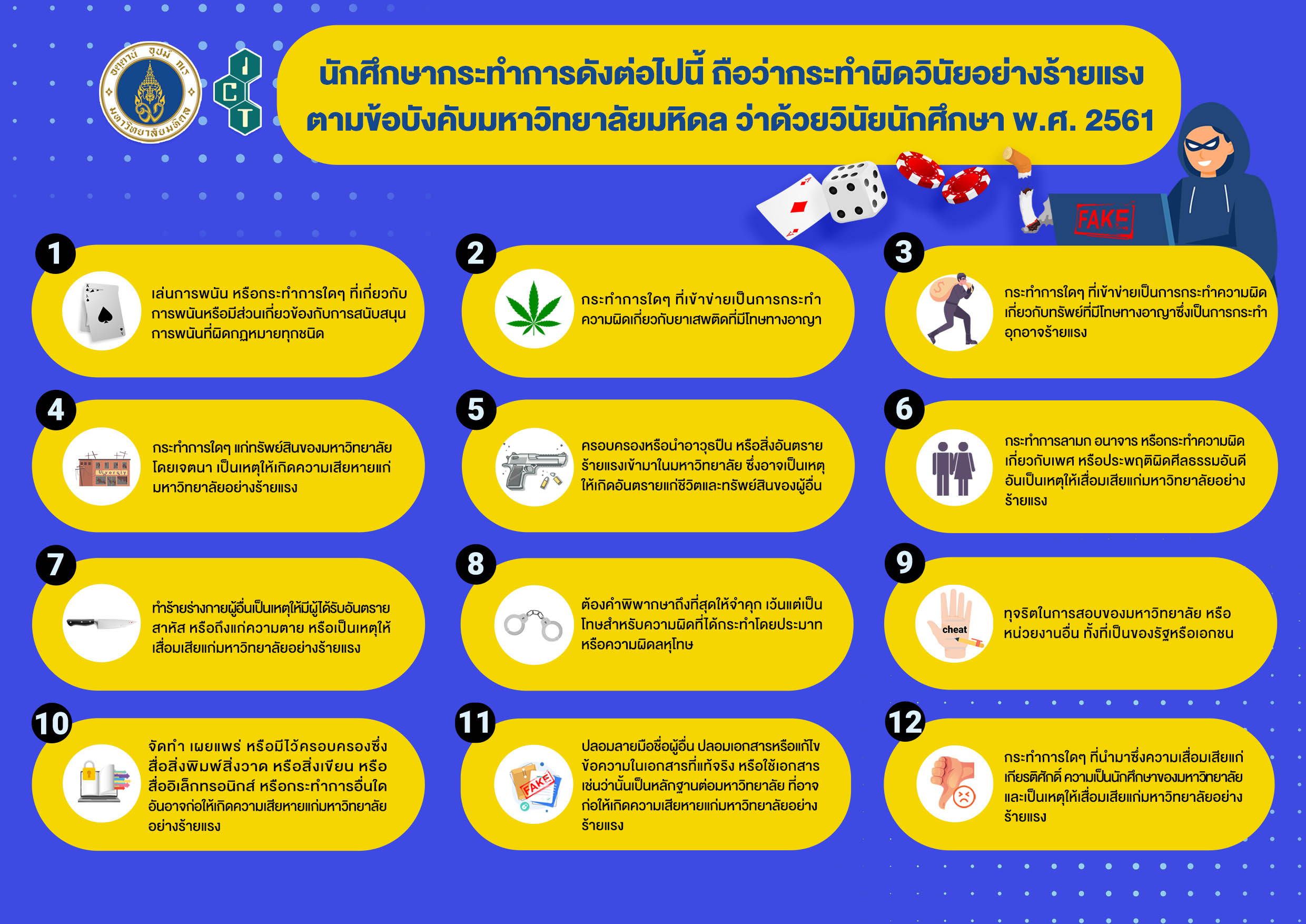 วินัยนักศึกษาร้ายแรง