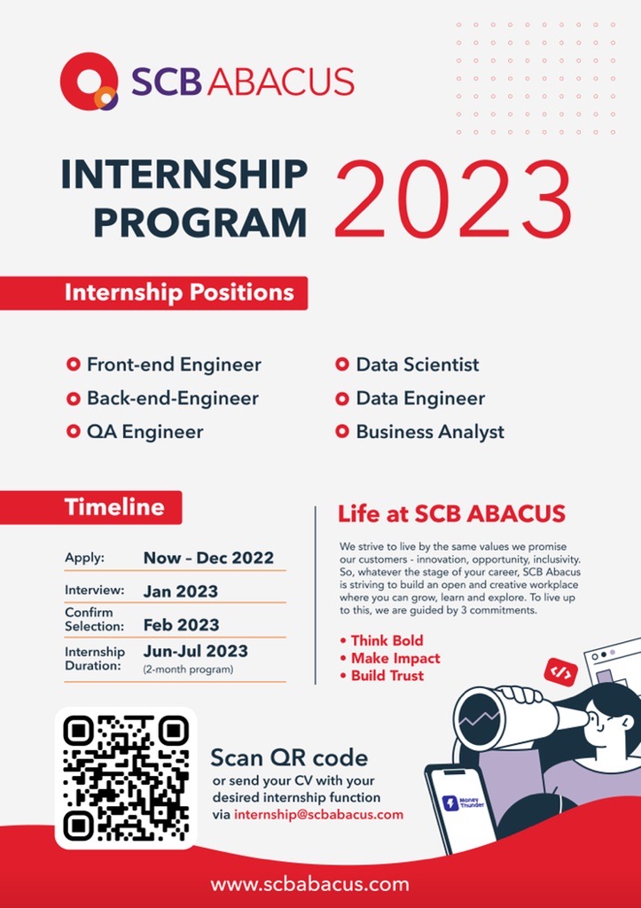 SCB Abacus Internship Program 2566